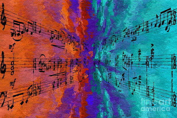 Music Art Print featuring the digital art Into the Deep by Lon Chaffin
