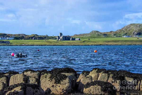 Scotland Art Print featuring the photograph Iona Abbey Isle of Iona by Chris Thaxter