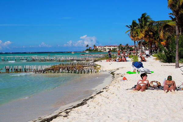 Beaches Art Print featuring the photograph Isla Mujeres North Beach by Robert McKinstry