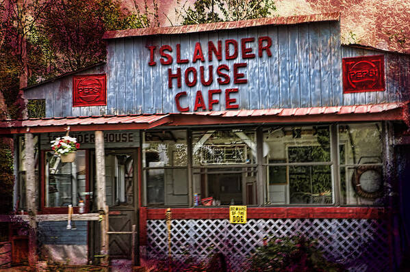 Evie Art Print featuring the photograph Islander House Cafe Sugar Island Michigan by Evie Carrier
