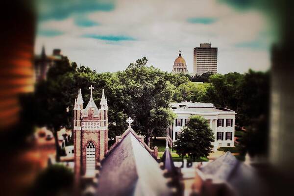 Electric Building Art Print featuring the photograph Jackson Skyline from Electric Building by Jim Albritton