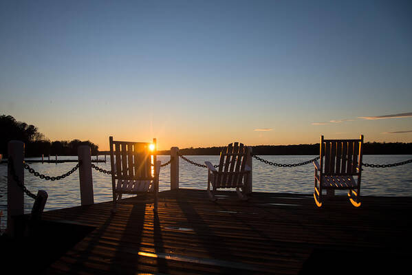 Sunset Art Print featuring the photograph January sunset by Stacy Abbott