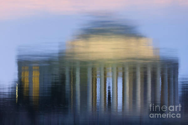 Clarence Holmes Art Print featuring the photograph Jefferson Memorial Reflection by Clarence Holmes