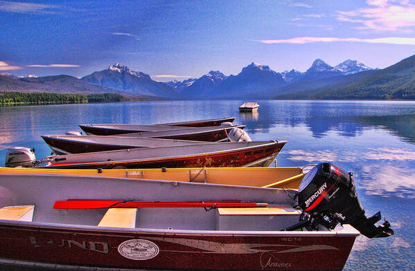 Jenny Lake Art Print featuring the photograph Jenny Lake - Glacier National Park by Allen Beatty