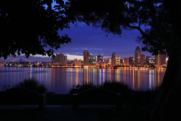 Landscape Art Print featuring the photograph Just before Sunrise San Diego by Scott Cunningham