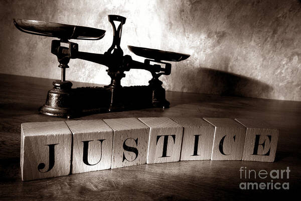 Justice Art Print featuring the photograph Justice by Olivier Le Queinec