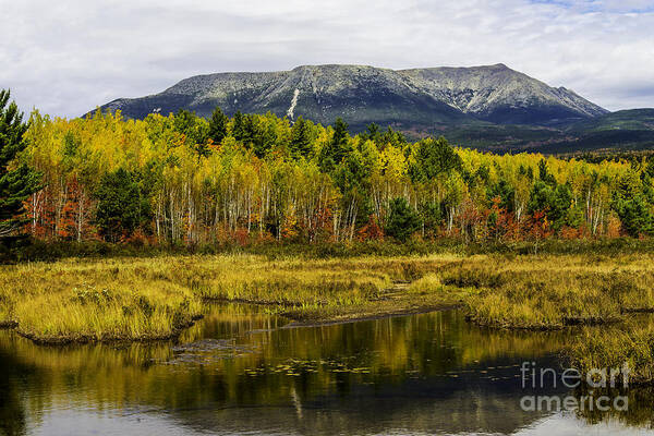 Katahdin Art Print featuring the photograph Katahdin Baxter State Park Maine by Glenn Gordon