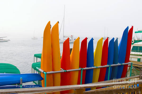 Kayak Art Print featuring the photograph Kayak Rental Business by Richard J Thompson 