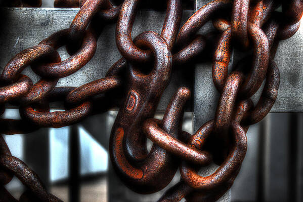 Chain Art Print featuring the photograph Keep Out by Michael Eingle