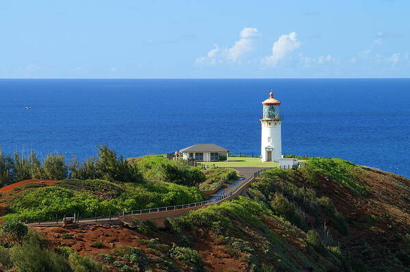 Kilauea Art Print featuring the photograph Kilauea Lighthouse by Shahak Nagiel