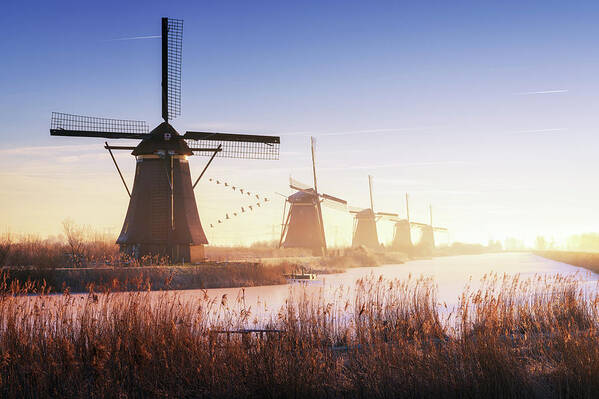 Kinderdijk Art Print featuring the photograph Kinderdijk 4. by Juan Pablo De