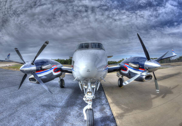 Beechcraft Art Print featuring the photograph King Air C90 by Phil And Karen Rispin