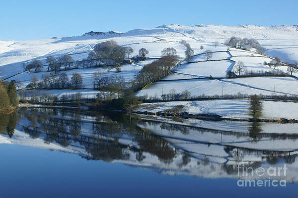 Winter Art Print featuring the photograph Ladybower Reflections by David Birchall