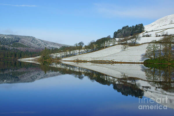 Winter Art Print featuring the photograph Ladybower Winter Reflections by David Birchall