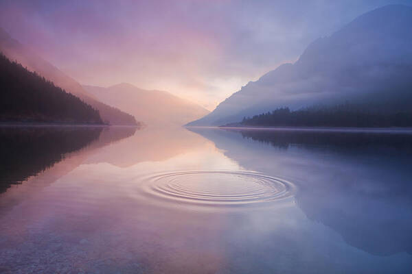 Scenics Art Print featuring the photograph Lake Plansee, Tirol Austria by Wingmar