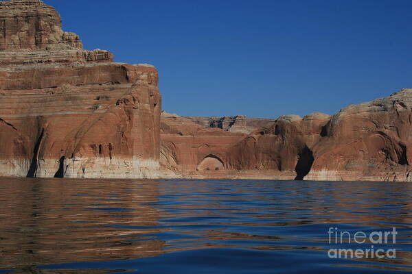 Lake Powell Art Print featuring the photograph Lake Powell Landscape by Marty Fancy
