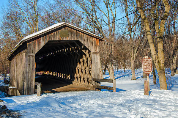 Covered Bridge Art Print featuring the photograph Last Covered Bridge by Susan McMenamin