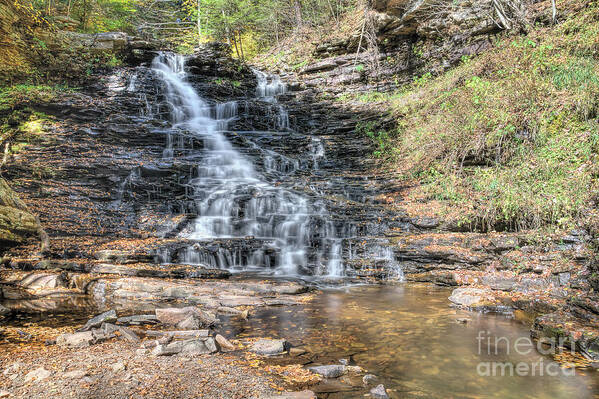  Ricketts Glen State Park Art Print featuring the photograph Layers by Rick Kuperberg Sr
