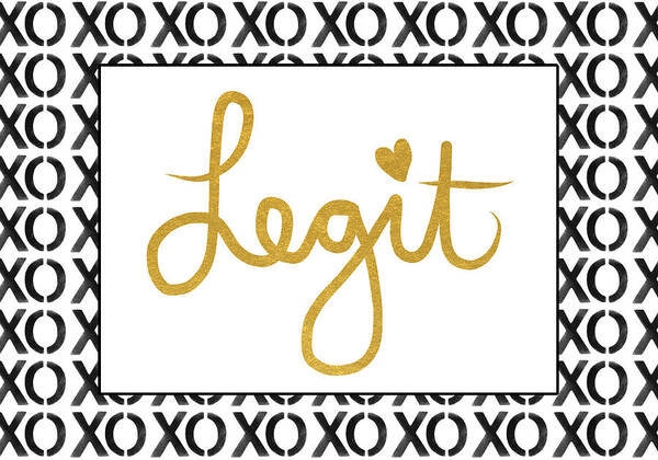 Legit Art Print featuring the painting Legit Love by Linda Woods