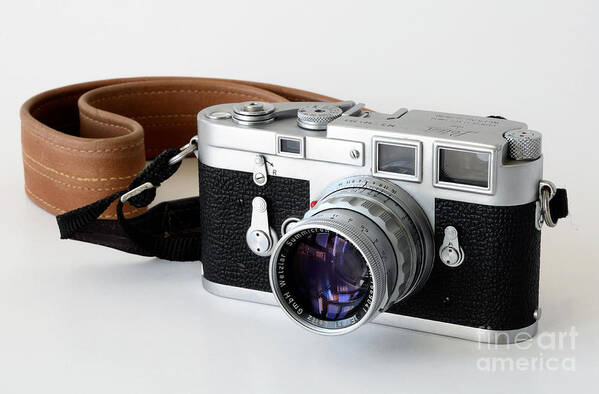 Leica Art Print featuring the photograph Leica M3 with leather strap by RicardMN Photography