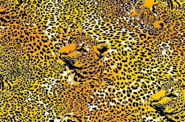 Leopard Art Print featuring the photograph Leopard texture by DG ART Prints