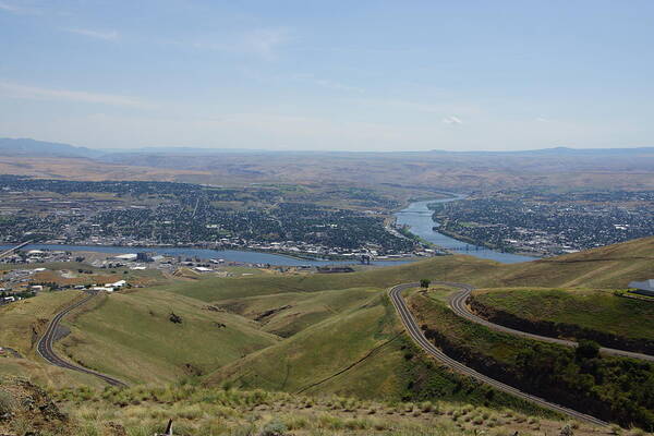 Lewiston Idaho Art Print featuring the photograph Lewiston Idaho and Clarkston Washington by Ron Roberts