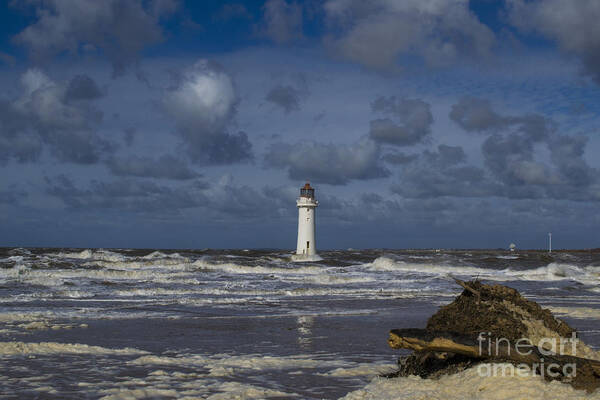 Light House Art Print featuring the photograph lighthouse at New Brighton by Spikey Mouse Photography