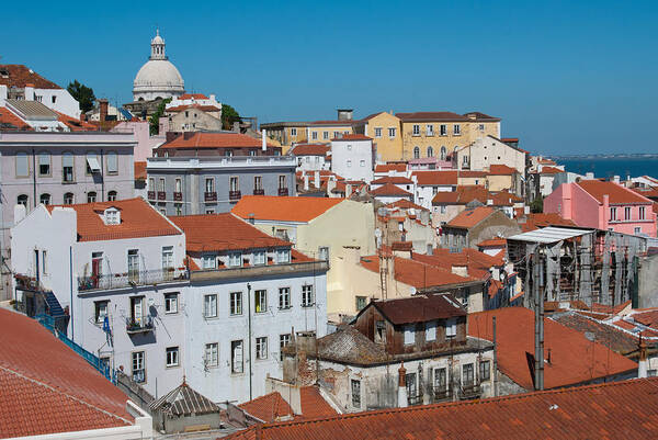 Lisbon Art Print featuring the photograph Lisbon Alfama District by Cascade Colors