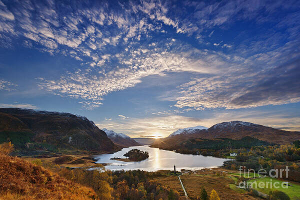 Loch Shiel Art Print featuring the photograph Loch Shiel Sunset by Rod McLean