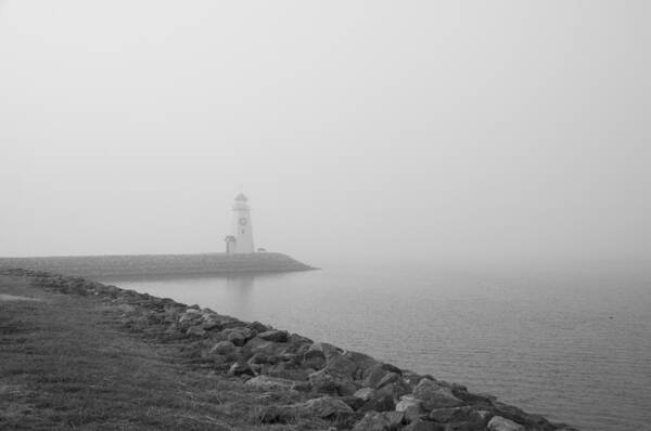 Fog Art Print featuring the photograph Long Walk by Jim Norwood