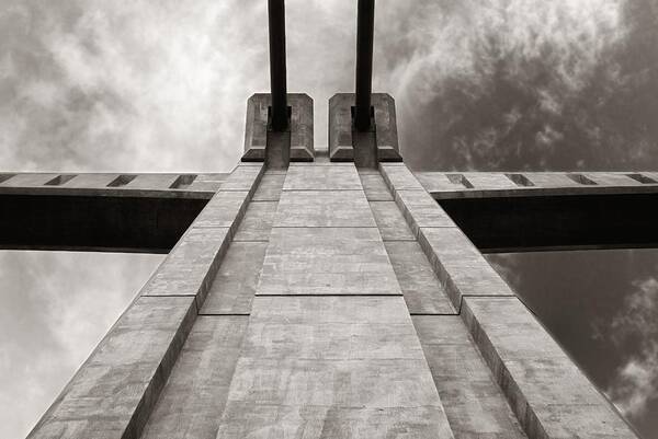 Minneapolis Art Print featuring the photograph Looking Up on the Hennepin Avenue Bridge by Jim Hughes