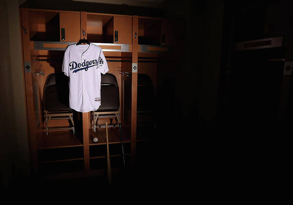 Media Day Art Print featuring the photograph Los Angeles Dodgers Photo Day by Christian Petersen