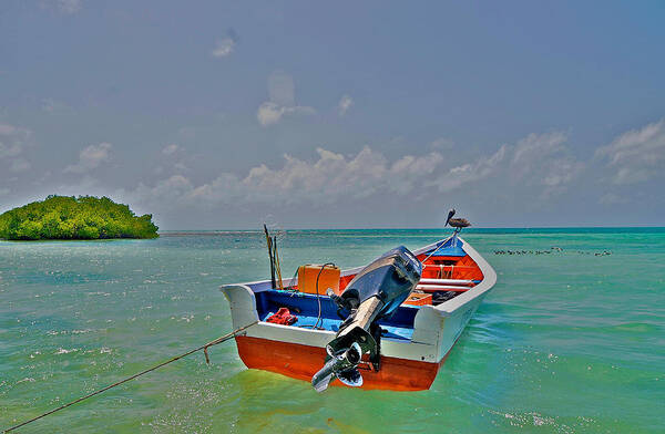 Boat Art Print featuring the photograph Los Roques Boatscape by Jay Campbell