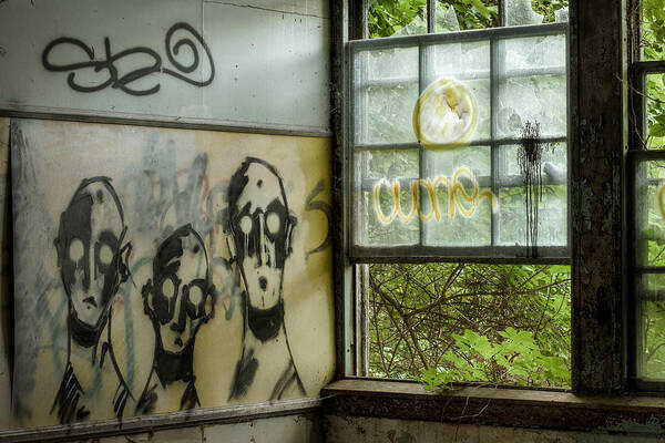 Abandoned Asylum Art Print featuring the photograph Lost Souls - Abandoned places by Gary Heller