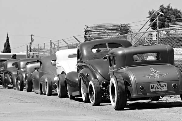 Hot Rods Art Print featuring the photograph Low Row by Steve Natale