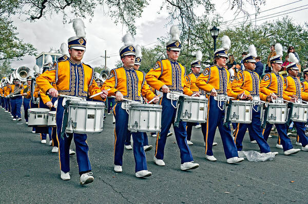 Lsu Art Print featuring the photograph LSU Marching Band by Steve Harrington