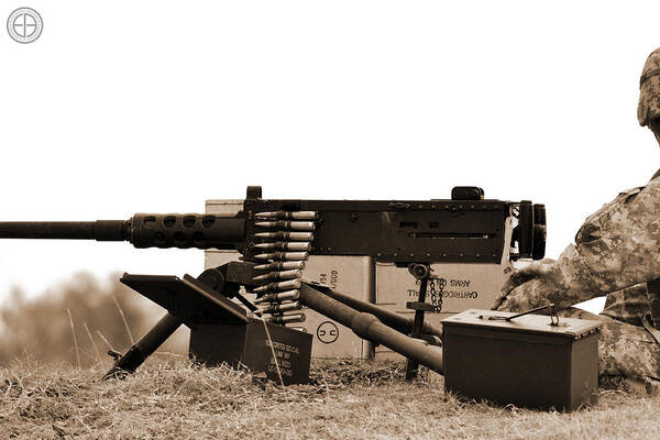 Browning Art Print featuring the photograph M2hb by Jorge Estrada