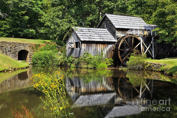 Maybry Mill Art Print featuring the photograph Mabry Mill in Virginia by Jill Lang