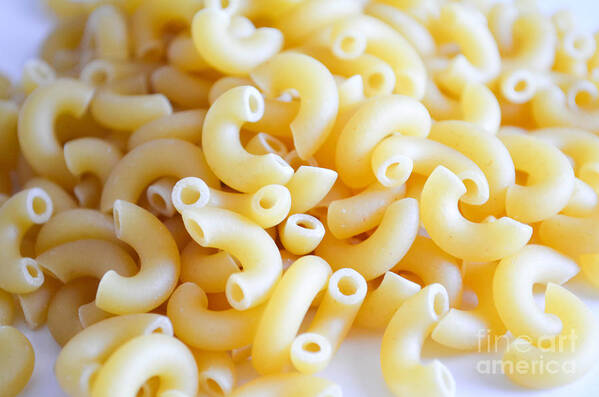 Food Art Print featuring the photograph Macaroni 2 by Andrea Anderegg