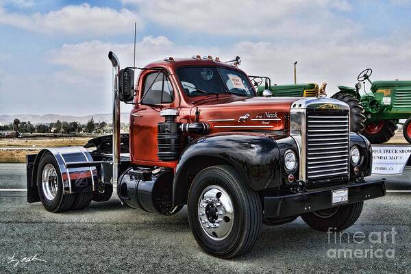 Mack Art Print featuring the photograph Mack Truck by Tommy Anderson