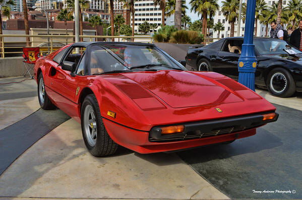 Ferrari 308 Gtb Art Print featuring the photograph Magnum PI by Tommy Anderson