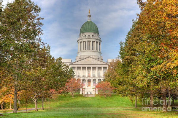 Clarence Holmes Art Print featuring the photograph Maine State House III by Clarence Holmes