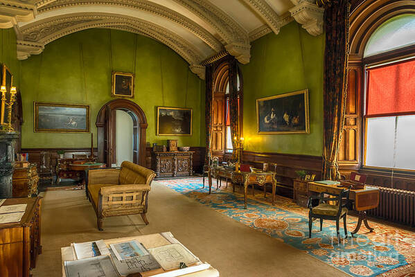 Mansion Lounge Art Print featuring the photograph Mansion Lounge by Adrian Evans