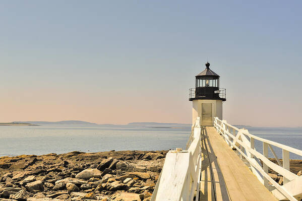 Marshall Point Lighthouse Art Print featuring the photograph Marshall Point Lighthouse Maine by Marianne Campolongo