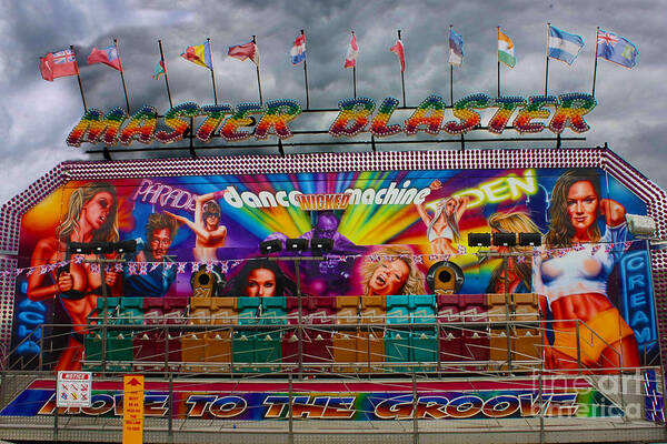 Funfair Ride Art Print featuring the photograph Master Blaster all the fun of the fair by Terri Waters