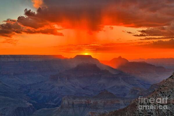 Mather Point Art Print featuring the photograph Mather Point Sunrise by Adam Jewell