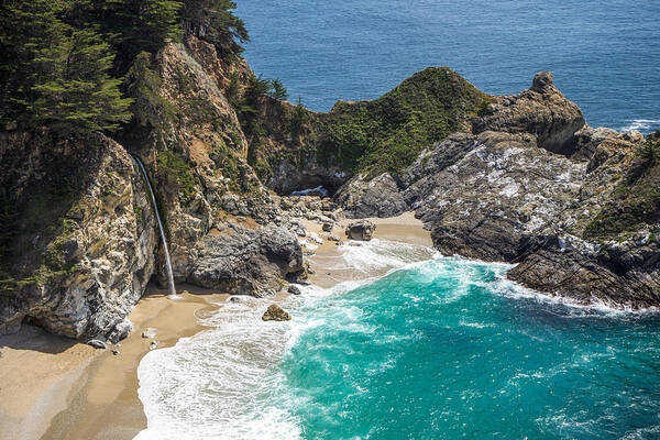 Mcway Falls Art Print featuring the photograph McWay Falls Big Sur by Priya Ghose