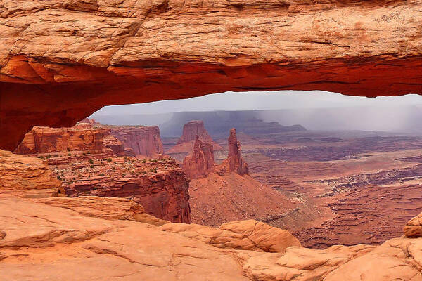 Mesa Arch Art Print featuring the photograph Mesa Arch in Canyonlands National Park by Mitchell R Grosky