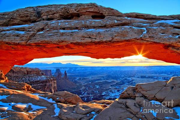 Canyonlands National Park Art Print featuring the photograph Mesa Arch Sunrise by Adam Jewell