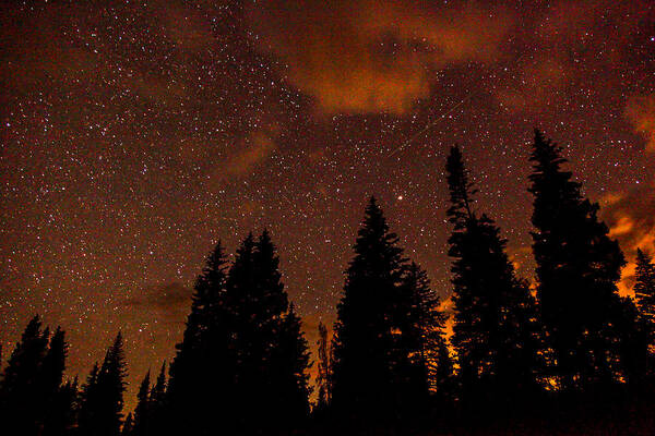 Meteor Art Print featuring the photograph Meteor Shower by Kevin Dietrich